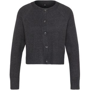 Only Petite Gebreid vest 'ONLKATIA'  donkergrijs