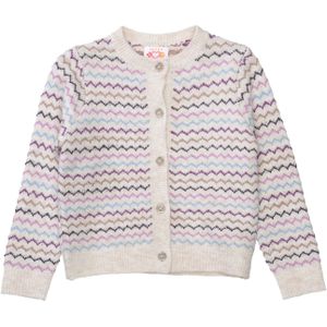 STACCATO Gebreid vest  crème / lichtblauw / lila / zwart