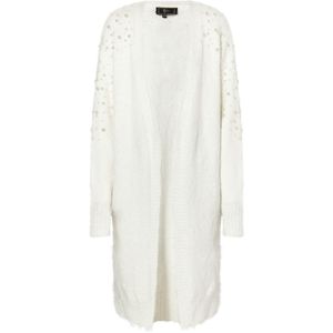 faina Gebreid vest  wit