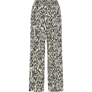Kaffe Broek 'Anika'  ivoor / zwart