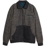 Jas - Multicolor - Regular-fit - Gemêleerd Design - Met Rits