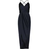 Avondjurk - Effen - Satijn - Mouwloos - V-hals