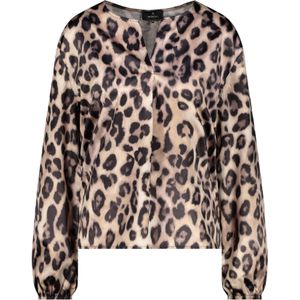 monari Blouse  brokaat / cappuccino / zwart