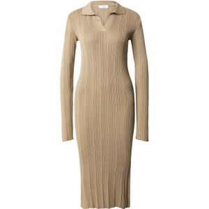 millane Gebreide jurk 'Bianca'  lichtbruin