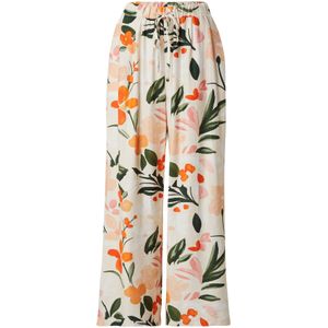 ZABAIONE Broek 'Pa44loma'  donkergroen / oranje / perzik / wit