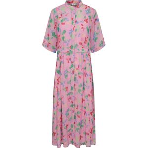 NÜMPH Blousejurk 'NUKYNDALL'  blauw / groen / lichtroze