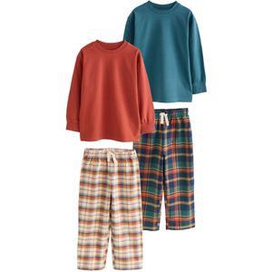 Next Nachtkledij  beige / lichtblauw / petrol / oranje