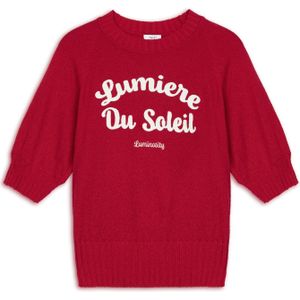 Twist Trui  rood / wit