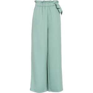 Influencer Broek 'Tie up'  aqua