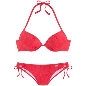 Look - Push-up Bikini - Rood - Met Beugel - Gewatteerd