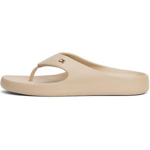 Tommy Hilfiger - Voorgevormde Teenslippers - Effen - Logodetail - Plat