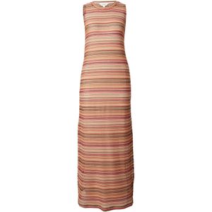 OBJECT Gebreide jurk  beige / bruin / oranje / pink