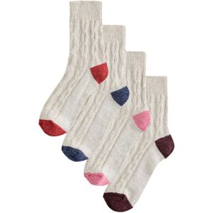 Next Sokken  blauw gemêleerd / bruin gemêleerd / roze gemêleerd / rood gemêleerd
