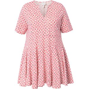Ulla Popken Shirt  pastelblauw / rosa / wit