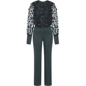 HotSquash Jumpsuit  groen / wit