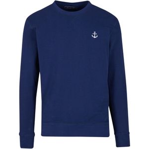 Mister Tee Sweatshirt 'Anchor'  navy / wit