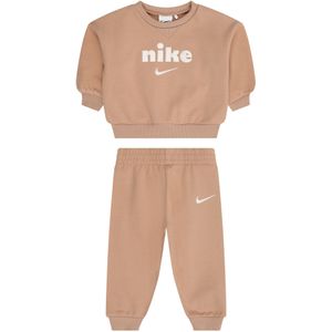 Nike Cozy Comfort - Trainingspakken - Bruin - Katoen Fleece