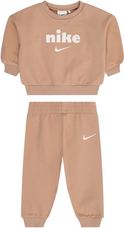 Nike Cozy Comfort - Trainingspakken - Bruin - Katoen Fleece