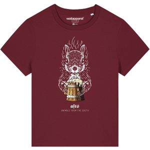 Watapparel Shirt ' Eichhörnchen '  gemengde kleuren / bordeaux
