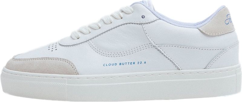 Algori - Cloud - Sneakers - Wit - Lichte Grijze Details - Handgemaakt van Italiaans Leer