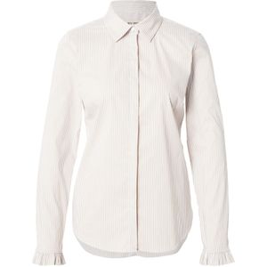 MOS MOSH Blouse 'MMMattie'  cappuccino / wit