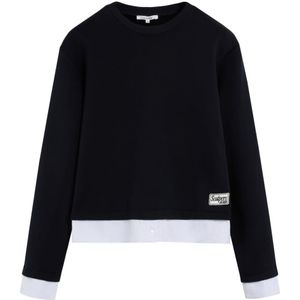 Scalpers Shirt  navy / wit