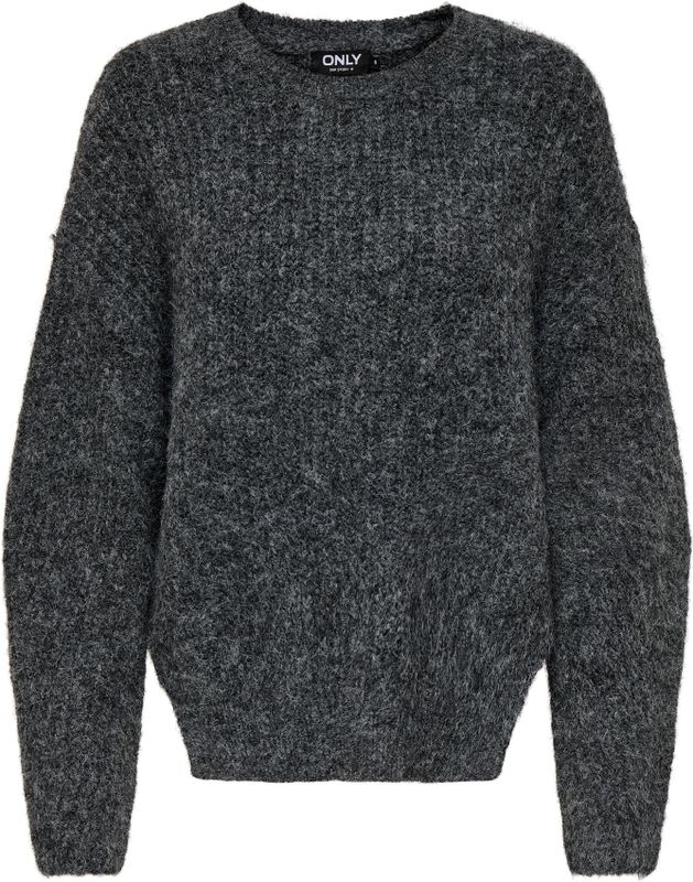 Onlmoon - Gebreide Pullover - Zacht - O-hals - Lange Mouwen - Loose Fit