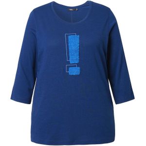 Ulla Popken Shirt  azuur / donkerblauw