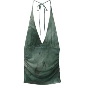 Pull&Bear Top  groen / smaragd / donkergroen