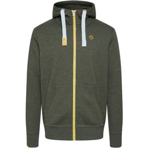 !Solid Sweatvest 'Benn'  groen gemêleerd