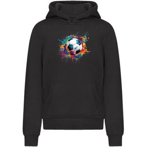 F4NT4STIC Sweatshirt 'Bunte Fußball'  blauw / oranje / zwart / wit