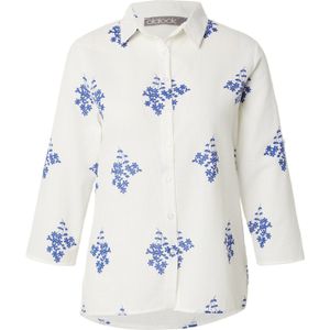 olalook Blouse  blauw / wit