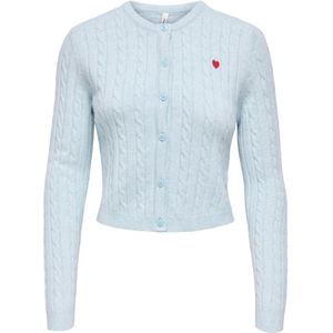 ONLY Gebreid vest 'ONLKatia'  lichtblauw