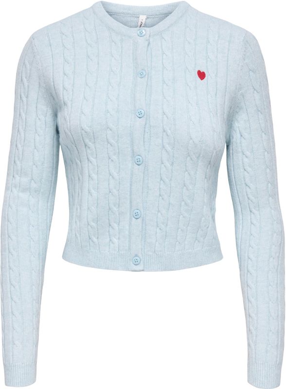 ONLY Gebreid vest 'ONLKatia'  lichtblauw