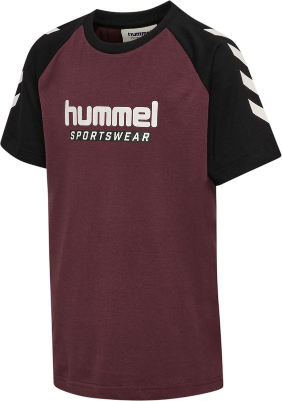 Hummel - T-shirt - Kinderlogo - Biologisch Katoen - Zachte Gebreide Jersey Stof