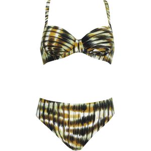 SUNFLAIR Bikini  cognac / zwart / wit