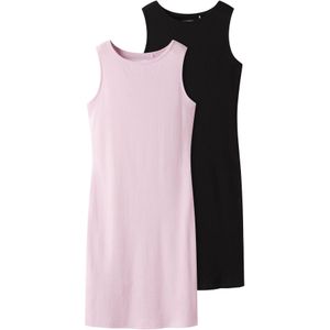 TWO SOON Jurk  rosa / zwart