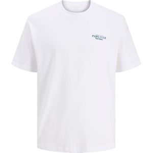 JACK & JONES Shirt  petrol / wit