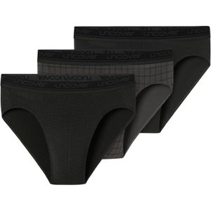uncover by SCHIESSER Slip 'Cotton'  donkergrijs / zwart