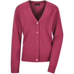 Goldner Gebreid vest  magenta