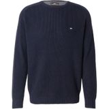 FYNCH-HATTON - Gebreide Trui - Navy - Met Ribboorden