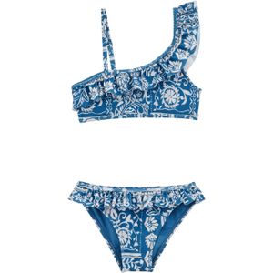 WE Fashion Bikini  blauw / wit
