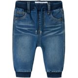 NAME IT - Baggy Jeans - Jeansblauw - Babyjongen - Gevoerd met Fleece