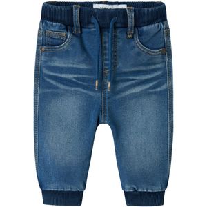 NAME IT - Baggy Jeans - Jeansblauw - Babyjongen - Gevoerd met Fleece