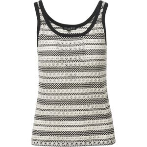 KOROSHI Top  zwart / wit