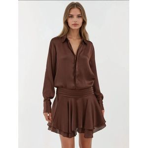 Hiccup Jurk  kastanjebruin