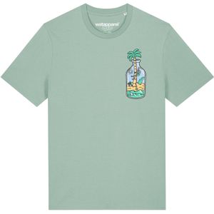 Watapparel Shirt ' Holiday in a bottle '  turquoise / gemengde kleuren