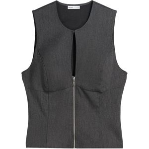 Bershka Top  antraciet