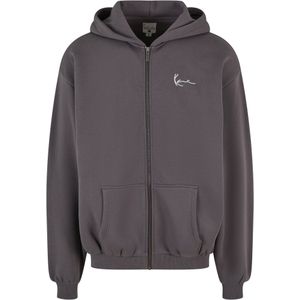 Karl Kani Sweatvest 'Essential'  aardetinten / wit