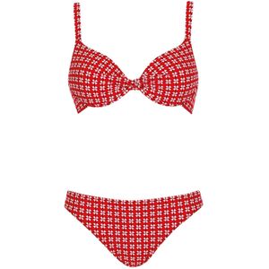 SUNFLAIR Bikini  rood / zwart / wit